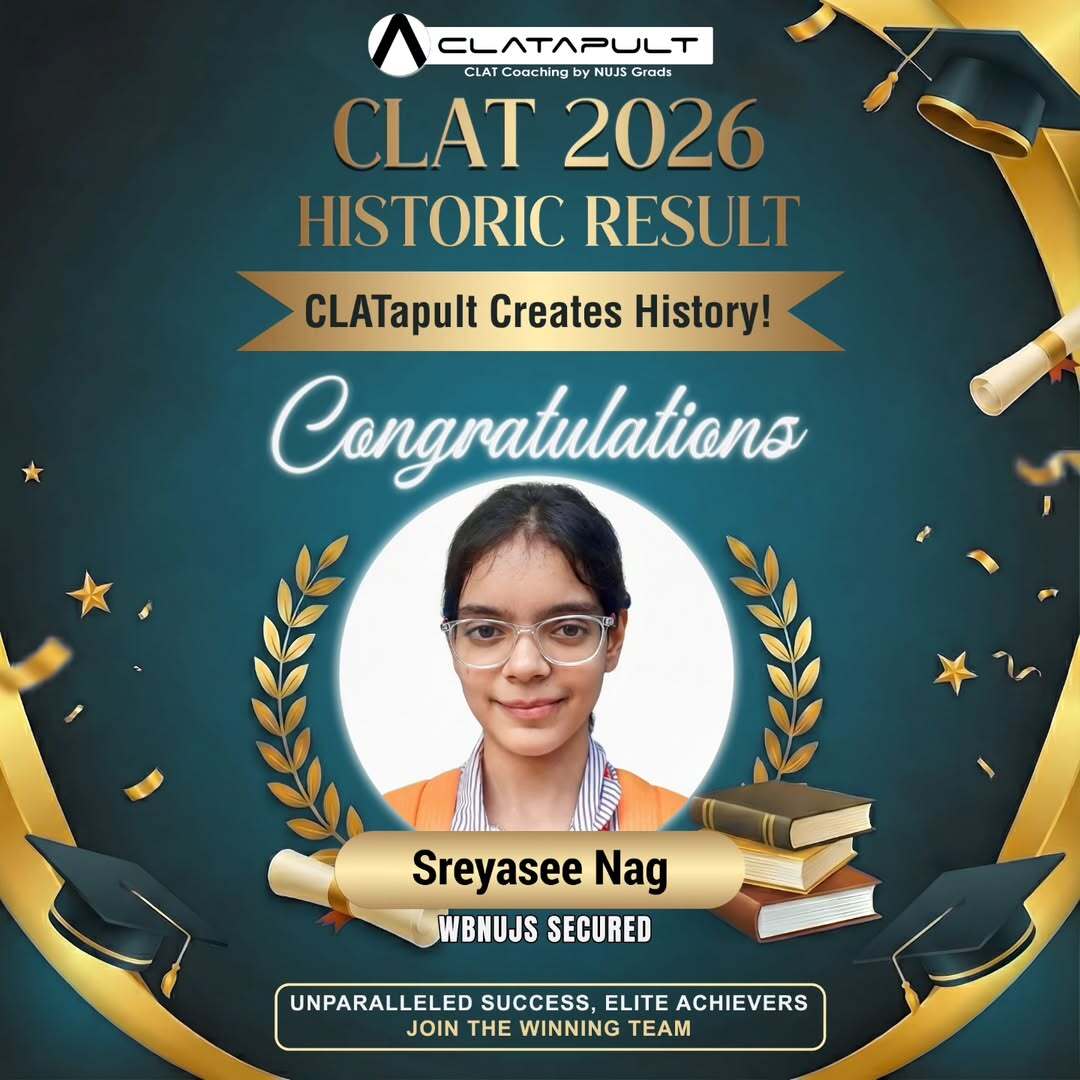 CLATapult Excels in CLAT 2026 Results as Eastern India’s Premier CLAT Prep Institute